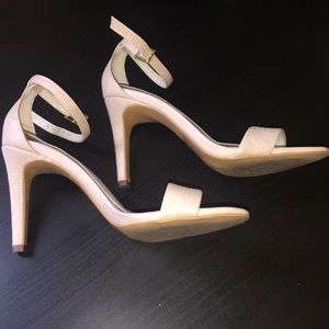 Snake Skin Nude Heels